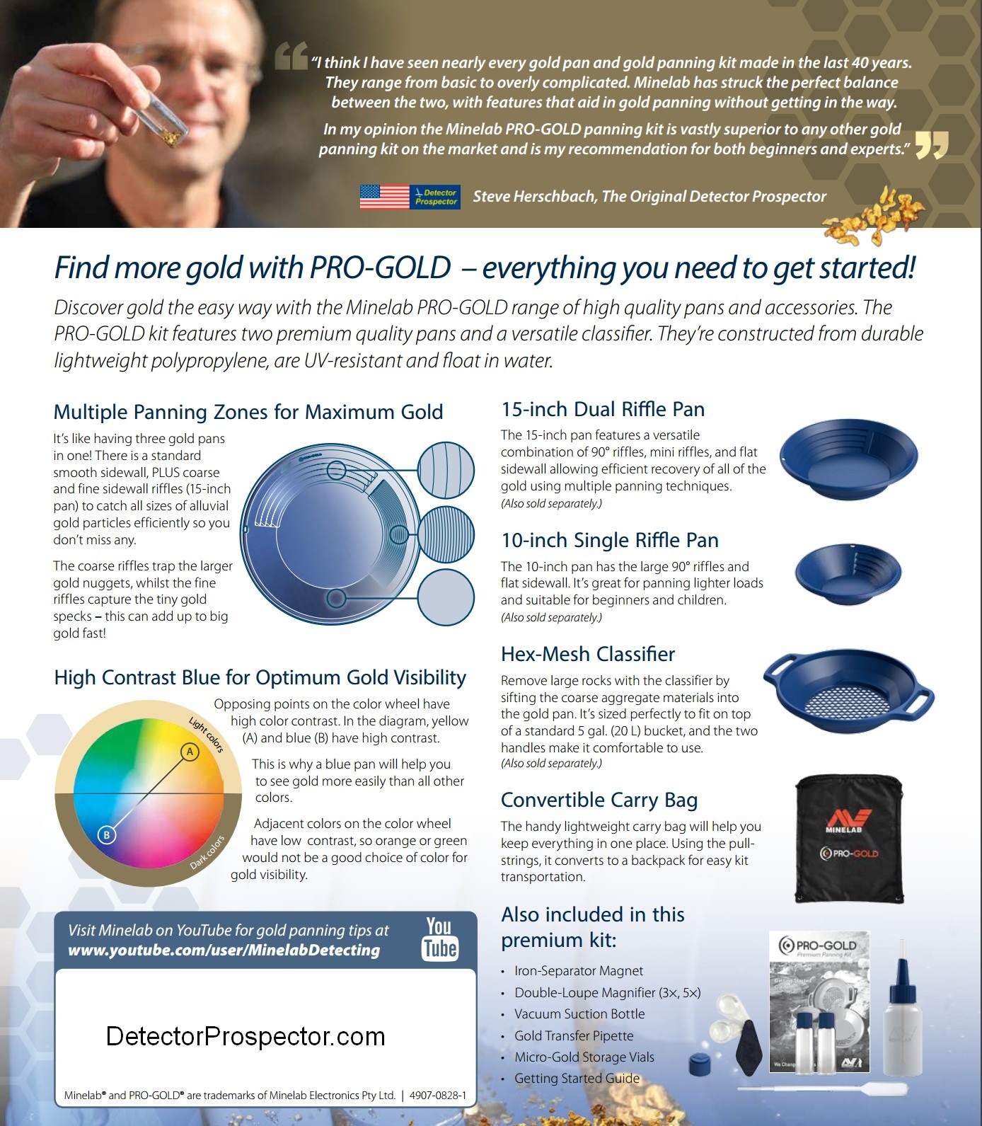 Minelab PRO-GOLD Panning Kit